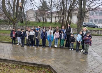 Ученици изработват къщички за птици